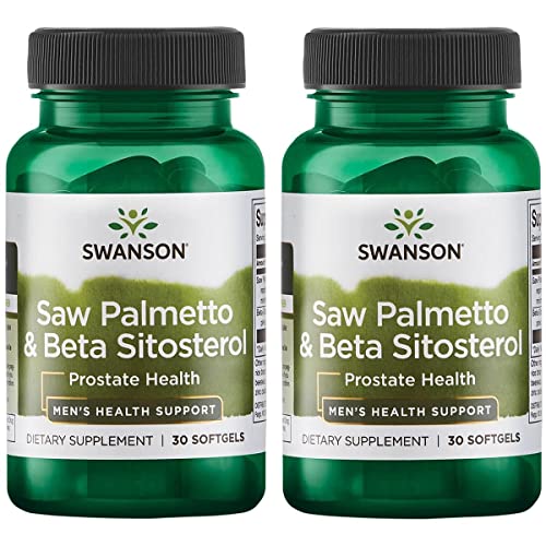 Swanson Saw Palmetto and Beta Sitosterol 30 Sgels (2 Pack)