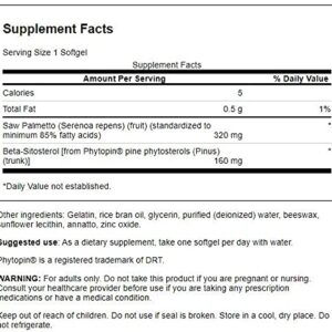 Swanson Saw Palmetto and Beta Sitosterol 30 Sgels (2 Pack)