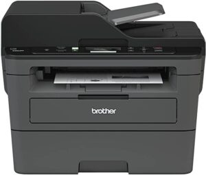 brother dcp-l2550dw all-in-one wireless monochrome laser printer – print scan copy – 2400 x 600 dpi, 36 ppm, 128mb memory, 250-sheet, 50-sheet adf, auto 2-sided printing, wulic printer cable