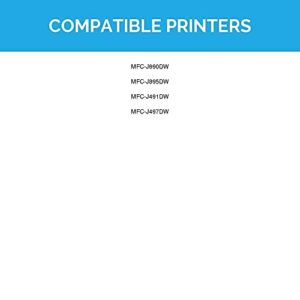 LD Compatible Ink Cartridge Replacements for Brother LC3011 (Cyan, Magenta, Yellow, 3-Pack)
