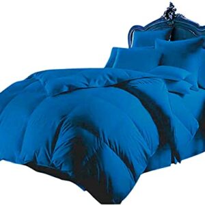 Utra Soft Bed in Bag 1000 Series Egyptian Cotton 3 Piece 500 GSM Warm Comforter Set ( Comforter + 2 Pillow Cases ) Bedding Set Full Royal Blue