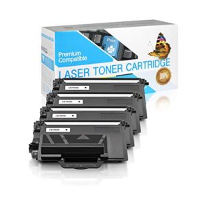 suppliesoutlet compatible toner cartridge replacement for brother tn890 / tn-890 (black,4 pack)