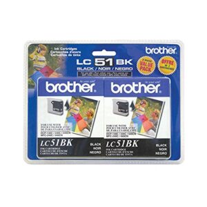 brother fax 1860 black ink cartridge twin pack standard yield (2x 500 yield)