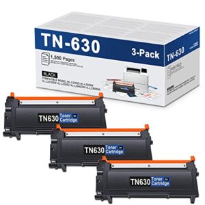 lovpain tn630 tn-630 compatible toner cartridge replacement for brother tn630 toner cartridge hl-l2340dw l2360dw l2380dw mfc-l2700dw l2705dw l2707dw dcp-l2520dw l2540dw printer (3 pack, black)