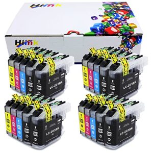 hiink comaptible ink replacement for brother lc203xl lc203 lc201 use in mfc-j460dw mfc-j4420dw mfc-j460dw mfc-j4620dw j480dw j485dw j5520dw j5620dw j5720dw j680dw j880dw j885dw(bk, c, m, y, 20-pack)