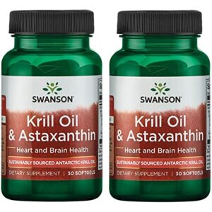 swanson krill oil & astaxanthin 30 sgels (2 pack)