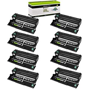 greencycle compatible drum unit replacement for brother dr820 dr 820 work with hl-l6200dw hl-l6200dwt mfc-l5850dw mfc-l5900dw hl-l5200dw series printers (black, 8 pack)