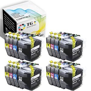 (16-pack) tg imaging (4 sets) compatible lc3013 ink cartridges replacement for brother lc3013bk toner combo (4xbcym) lc3011 lc-3013 xxl for mfc-j491dw mfc-j497dw mfc-j690dw mfc-j895dw inkjet printer