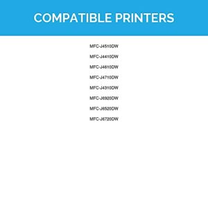 LD Products Compatible Ink Cartridge Replacements for Brother LC107 & LC105 Super High Yield (2 Black, 2 Cyan, 2 Magenta, 2 Yellow, 8-Pack) for MFC-J4310DW, MFC-J4410DW, MFC-J4510DW, MFC-4610DW