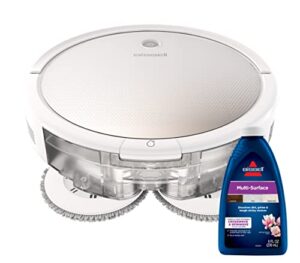 bissell spinwave pet robot, 2-in-1 wet mop and dry robot vacuum, wifi connected with structured navigation, 3347