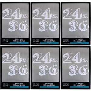 michaels bulk 6 pack: black 24”; x 36”; belmont frame by studio décor®