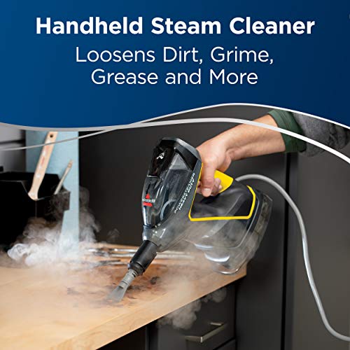 BISSELL Power Steamer Heavy Duty 3-in-1 Steam Mop and Handheld Steamer for Indoor and Outdoor Use: Garage, Workshop, Auto, Boat, Recreational Vehicles; Windows, Outdoor Furniture and Decks; 2685A