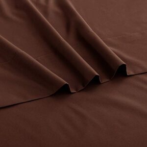 Flat Sheet Single,1 Pack Solid Flat Sheet Smooth Touch Hotel Quality ( Coffee , King )