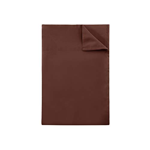 Flat Sheet Single,1 Pack Solid Flat Sheet Smooth Touch Hotel Quality ( Coffee , King )