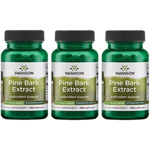 swanson pine bark extract 50 milligrams 100 capsules (3 pack)