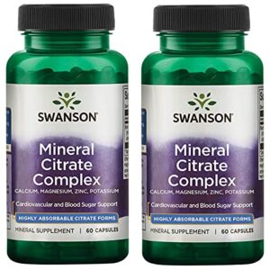 swanson multi-mineral citrate complex 60 capsules (2 pack)