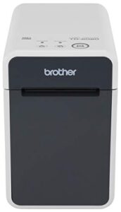 brother td2020 2-inch desktop thermal printer for labels, receipts and tags, 203dpi, 6ips, usb/serial