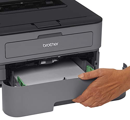 Brother HL-L2300 Monochrome Laser Printer with Duplex Printing for Business Office Home - up to 2400 x 600 Resolution - 27 ppm Print Speed, Hi-Speed USB 2.0, 250-sheet Capacity, BROAGE Printer Cable
