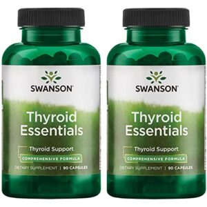 swanson thyroid essentials 90 capsules (2 pack)