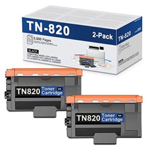 lovpain tn-820 tn820 tn 820 toner cartridge compatible high yield replacement for brother dcp-l5500dn hl-l6200dw l5200dw mfc-l5700dw l5900dw l5850dw l5800dw toner printer (2 black)