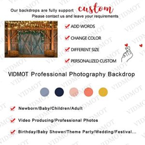 VIDMOT Rustic Barn Backdrop for Photography Wooden Barn Door Background 10x7ft Retro Cowboy Style Farm Theme Party Backdrop Party Cake Table Decor Backdrops Photo Studio Photography Props BJLSVV948