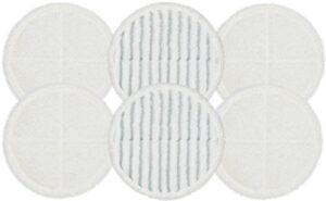 flintar 2124 spinwave replacement mop pads for bissell bissel spinwave hard floor cleaner powered rotating mop 2039 series, 2307, 2315a, part # 2124 (6 – pack (4 soft pads + 2 scrubby pads))