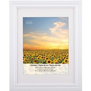 michaels bulk 4 packs: 3 ct. (12 total) white 8”; x 10”; frame with mat, lifestyles by studio décor®