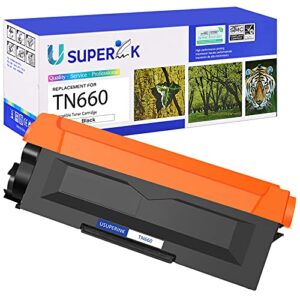 superink toner cartridge replacement compatible for brother tn630 tn660 tn-660 use with hl-l2300d dcp-l2520dw dcp-l2540dw hl-l2360dw hl-l2320d hl-l2380dw mfc-l2707dw mfc-l2720dw printer (black 1 pack)