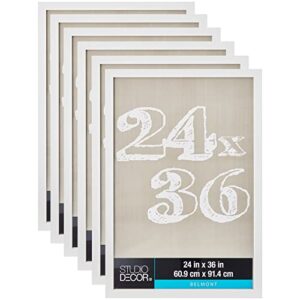 michaels bulk 6 pack: white 24”; x 36”; belmont frame by studio décor®