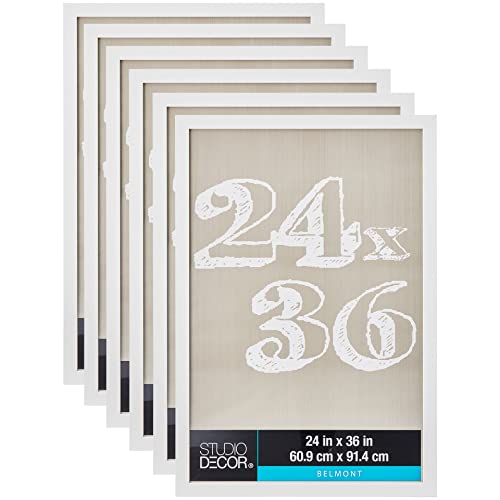 MICHAELS Bulk 6 Pack: White 24”; x 36”; Belmont Frame by Studio Décor®