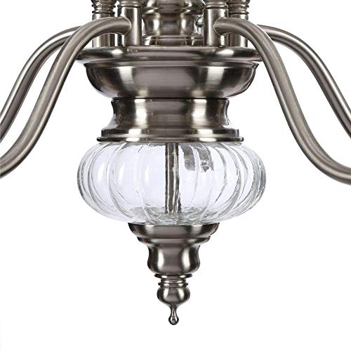 Hampton Bay Gala 5-Light Polished Nickel Chandelier Polished Nickel