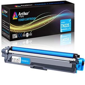 arthur imaging compatible toner cartridge replacement for brother tn225 (cyan, 1-pack)