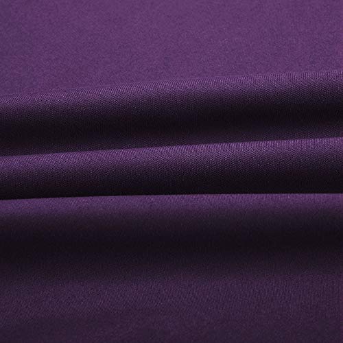 Queen Size Sheet Set - 6 Piece 15 Inches Deep Pocket 1000 Thread Count Bed Sheet Set for Queen Bed Double Brushed Cotton Purple Bedding Sheets & Pillowcases