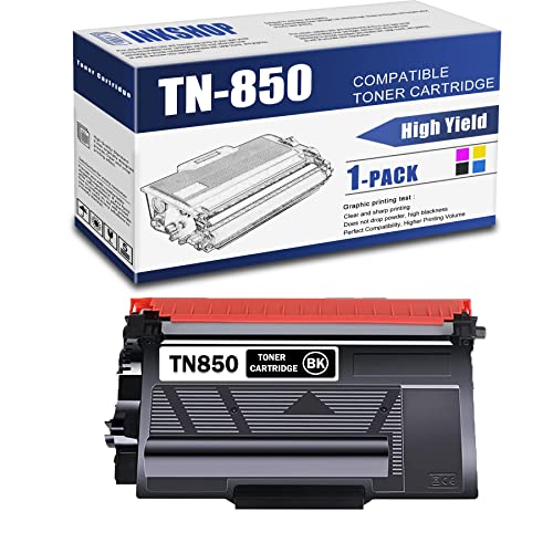 TN850 Compatible TN-850 Black High Yield Toner Cartridge Replacement for Brother TN-850 DCP-L5500DN MFC-L6700DW MFC-L6750DW HL-L6250DW HL-L6300DW Toner.(1 Pack)