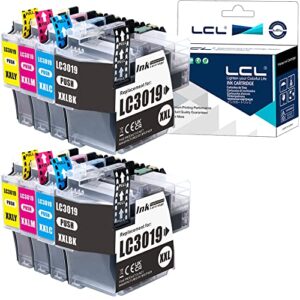 lcl compatible ink cartridge replacement for brother lc3019 lc3017 xxl lc3019bk lc3019c lc3019m lc3019y mfc-j5330dw j6530dw j6930dw (8-pack 2black 2cyan 2magenta 2yellow)