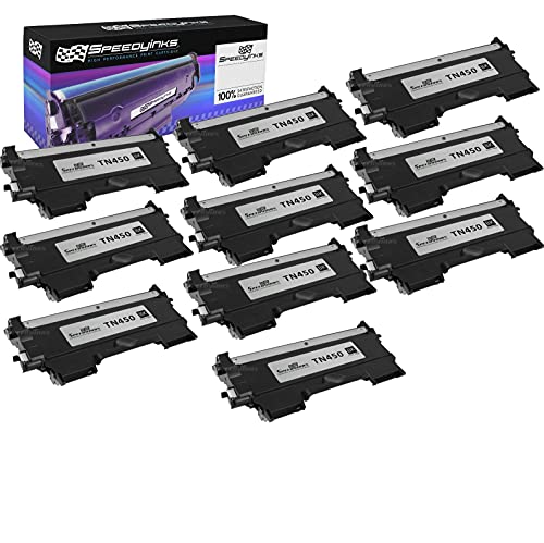 Speedy Inks Compatible Toner Cartridge Replacement for Brother TN450 High-Yield (Black, 10-Pack)