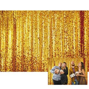 renaiss 7x5ft golden sequins photo backdrop golden particles background photography happy birthday wedding bridal shower decor wallpaper kids adults portrait banner photo shoot props