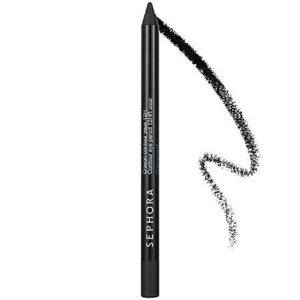 sephora collection contour eye pencil 12hr wear waterproof 0.04 oz 01 black lace – black