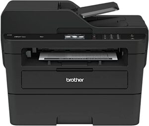 brother mfc-l2750dw all-in-one wireless monochrome laser printer – print copy scan fax – 2.7″ touchscreen lcd, auto duplex print, speed up to 36 ppm, 50-sheet adf, wulic printer cable