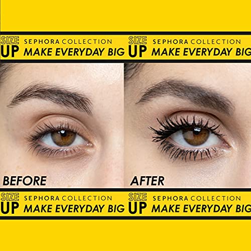 Sephora Collection SIZE UP Mascara Immediate Supersized Volume 01 Ultra Black 14 ml 0.47 fl.oz