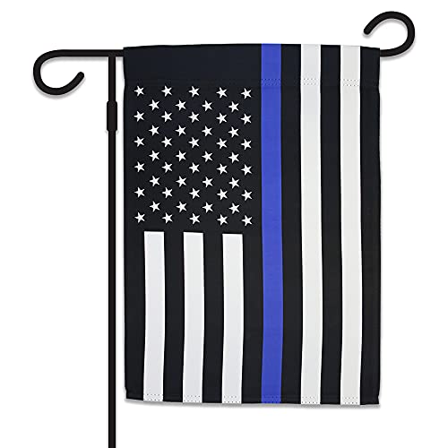 Thin Blue Line USA Garden Flag - 12x18" Garden Flag Perfect for Spring, Summer, All Season Decor