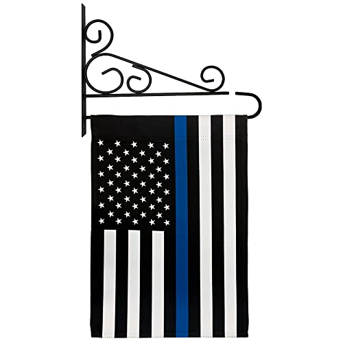 Thin Blue Line USA Garden Flag - 12x18" Garden Flag Perfect for Spring, Summer, All Season Decor