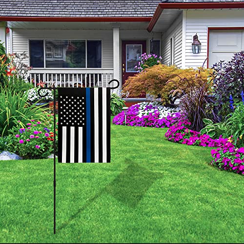 Thin Blue Line USA Garden Flag - 12x18" Garden Flag Perfect for Spring, Summer, All Season Decor