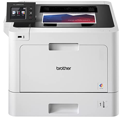 Brother HL-L8360CDW Color Laser Printer, Wireless Networking, Automatic Duplex Printing, Mobile & Cloud Print, 33 ppm, Up to 2400 x 600 dpi, 2.7” Color Touchscreen, Ethernet, Lanbertent Printer Cable