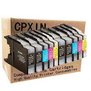 replacement for brother lc-75 xl lc75 lc75xl lc-79 xl lc79 lc79xl ink cartridge high yield used mfc-j6510dw mfc-j6710dw mfc-j6910dw mfc-j280w mfc-j425w mfc-j430w mfc-j435w mfc-j5910dw (2set+2bk)