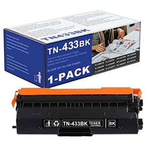 indi 1 pack tn433bk tn-433bk tn433 tn-433 black high yield toner cartridge replacement for brother mfc-l8690cdw l8610cdw l9570cdw l8900cdw l9570cdwt hl-l8260cdw l8360cdw printer.