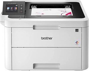 brother hl-l3270cdw compact wireless digital color laser printer with nfc – 2.7″ color touchscreen, auto duplex printing, 25 ppm, 250 sheet, wulic printer cable