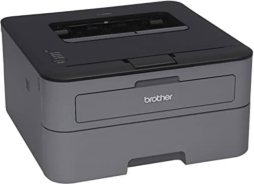 Brother HL_L23 Series Compact Monochrome Printer, 27ppm, 250 Sheets, High-Speed USB 2.0, Auto 2-Sided Printing, with MTC Printer Cable