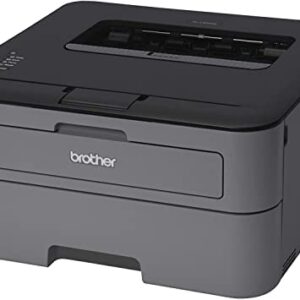 Brother HL_L23 Series Compact Monochrome Printer, 27ppm, 250 Sheets, High-Speed USB 2.0, Auto 2-Sided Printing, with MTC Printer Cable