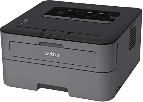 Brother HL_L23 Series Compact Monochrome Printer, 27ppm, 250 Sheets, High-Speed USB 2.0, Auto 2-Sided Printing, with MTC Printer Cable